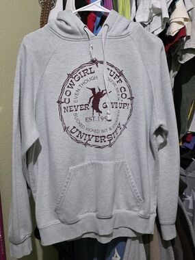 Cowgirl Tuff Hoodie Size Medium